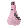 thumbnail image 2 of fastboy Hand Free Pet Sling Carrier Bag Cat Dog Collapsible Single Shoulder Bag Pink, 2 of 9