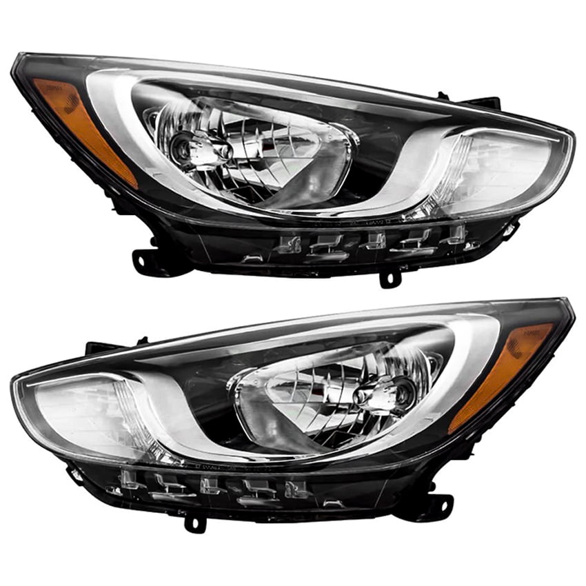 New Headlight Pair Fits Hyundai Accent Hatchback 2012-14 92102-1R010  92101-1R010