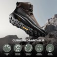 thumbnail image 3 of NORTIV 8 Men's Mid Waterproof Hiking Boots Outdoor Lightweight Breathable Trekking Camping Mountaineering Shoes HydroTrek, 3 of 6