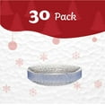 thumbnail image 4 of PLASTICPRO Pack of 30 Disposable Plastic Plates Fancy Dinner Plate Heavy Weight, Hammered Clear 7”, 4 of 6
