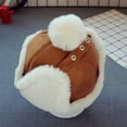 thumbnail image 4 of SPRING PARK Baby Boys Hat Baby Boy Lined Warm Fleece Plush Ball Hat Infant Toddler Winter Hat For 0-2 Years, 4 of 7