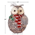 thumbnail image 3 of RJ Legend Christmas Decoration, Rattan Lighting – Owls Family Set, 3 of 5