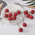 thumbnail image 3 of 100 piezas de fruta de cereza artificial, fruta artificial para decoración, cereza de imitación de fruta de espuma, modelo de fruta de imitación de cerezas, fotografía fotográfica Pr, 3 of 5