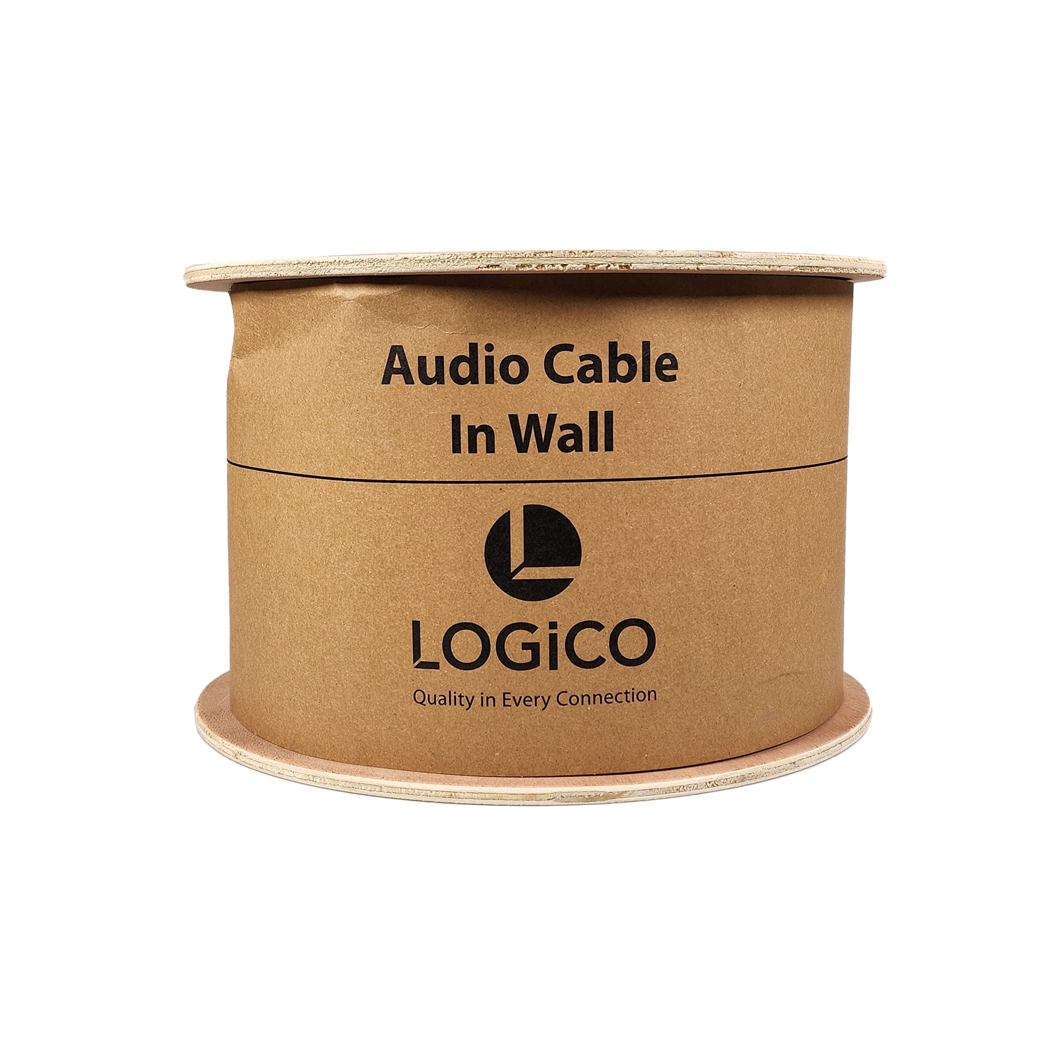 In Wall Audio Speaker Cable Wire 14/2 Gauge/AWG OFC Pure Copper 500ft White