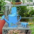 thumbnail image 5 of Sungmor Small Watering Can Set Cute Little Gardener Kit | Package Includes 3PC Blue Number Watering Can & Trowel & Rake Gardening Hand Tools | Perfect for Garden,Yard or Beach, 5 of 6