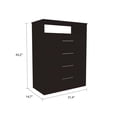 thumbnail image 4 of Trent Home Commode Moderne en Bois d'Ingénierie 4 Tiroirs en Noir, 4 of 13