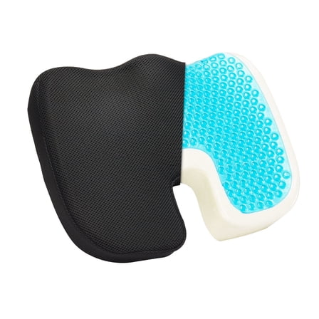 Cooling Gel & Memory Foam Seat Cushion – Ergonomic Design for Back Pain & Pressure Relief