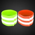 thumbnail image 3 of Unique Bargains 8 Pcs Green Orange Reflective Bands for Wrist Wristbands Cycling Riding Reflector Straps, 3 of 7