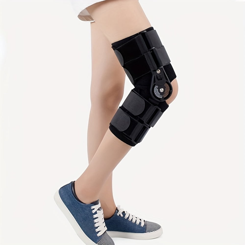 NEENCA Hinged Knee Brace, Adjustable Knee Immobilizer with Side Stabilizers of Locking Dials,for Men and Women.Adjustable size.