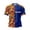 Blue, variant on Mens Soccer Shirt Colombia Raglan Tops Short Sleeve Performance Crewneck Tee for Graphic Fit for Training Sports Fan Casual Tops Tee L