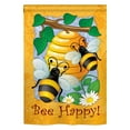 thumbnail image 2 of Breeze Decor 54077 Bee Happy 2-Sided Impression Garden Flag - 13 x 18.5 in., 2 of 2