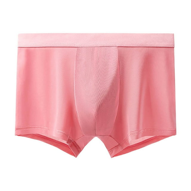 Posijego Men's Seamless Boxer Briefs Short Leg Underwear Mens Soft Breathable Stretch Underpants Solid Color