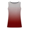 thumbnail image 3 of Penkiiy Mens Tank Top Soft Cozy Gym Shirts Gradient Muscle Tees Classic Sleeveless Crewneck Summer Basic Athletics Tanks S Red, 3 of 4