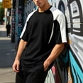 thumbnail image 5 of Mens Oversized Swim Shirt Sun Protection UPF 50+ Rash Gard Quick Dry T-Shirt Size M-4XL Black, 5 of 9