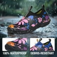 thumbnail image 3 of Anti-Slip Womens Garden Shoes,Waterproof Rubber Ankle Rain Boots for Farming and Yard Work,Flowers,Size 9, 3 of 6