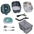 thumbnail image 2 of Thermal Lunch Containers, 2 In1 1.5L Electric Food Warmer 12V 24V 110V 60W  For Office, 2 of 8