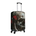 thumbnail image 3 of Picia Realistic Rose Skull Luggage Protector Cover Thicken Suitcase Protector Cover Fit 18-32 Inch Luggage-Small, 3 of 9