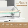 thumbnail image 6 of Shoe Cabinet Storage for Entryway Slim, Narrow Shoe Rack Cabinet with 2 Flip Drawers, Farmhouse Hidden Shoe Organizer Cabinet with Metal Legs & Adjustable Pads, White, 6 of 16