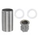 thumbnail image 1 of Extensión de Montaje de Grifo Uxcell, 2.4"x1.3" Tubo Rosado de Acero Inoxidable, Montaje Fijo de Pie Alto con Junta y Tapa de Fijación para Cocina Baño, Plata/Gris, 1 of 6