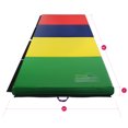Dream Tree Gymnastics Mat, 2' x 8' Quad Folding Tumbling Mats with