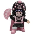 thumbnail image 1 of Chinese Traditional Sichuan Opera Themed Pink Face-Changing Doll - Plastic Crafted 5-Mask Transformable Toy with Press-Hat Mechanism, Unique Decorative Gift & Souvenir for All Ages, 1 of 6
