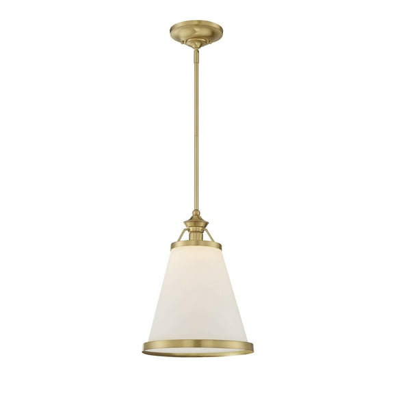 Ashmont 1-Light Pendant in Warm Brass Lustre