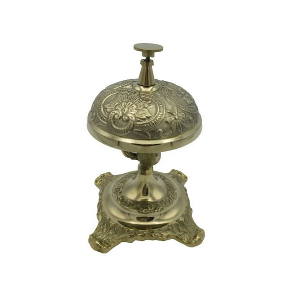 Solid Brass Victorian Style Service Desk Bell