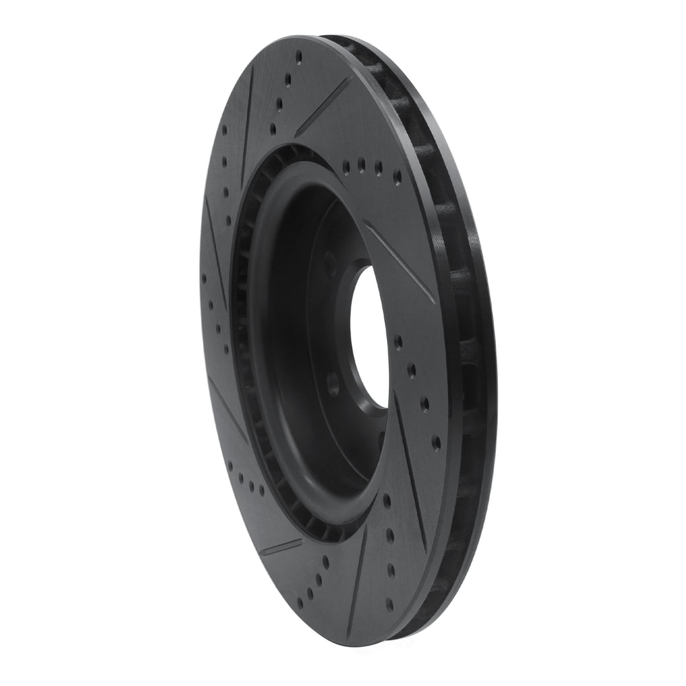 Dynamic Friction Company 633-11031R DFC Brake Rotor - Drilled And Slotted - Black