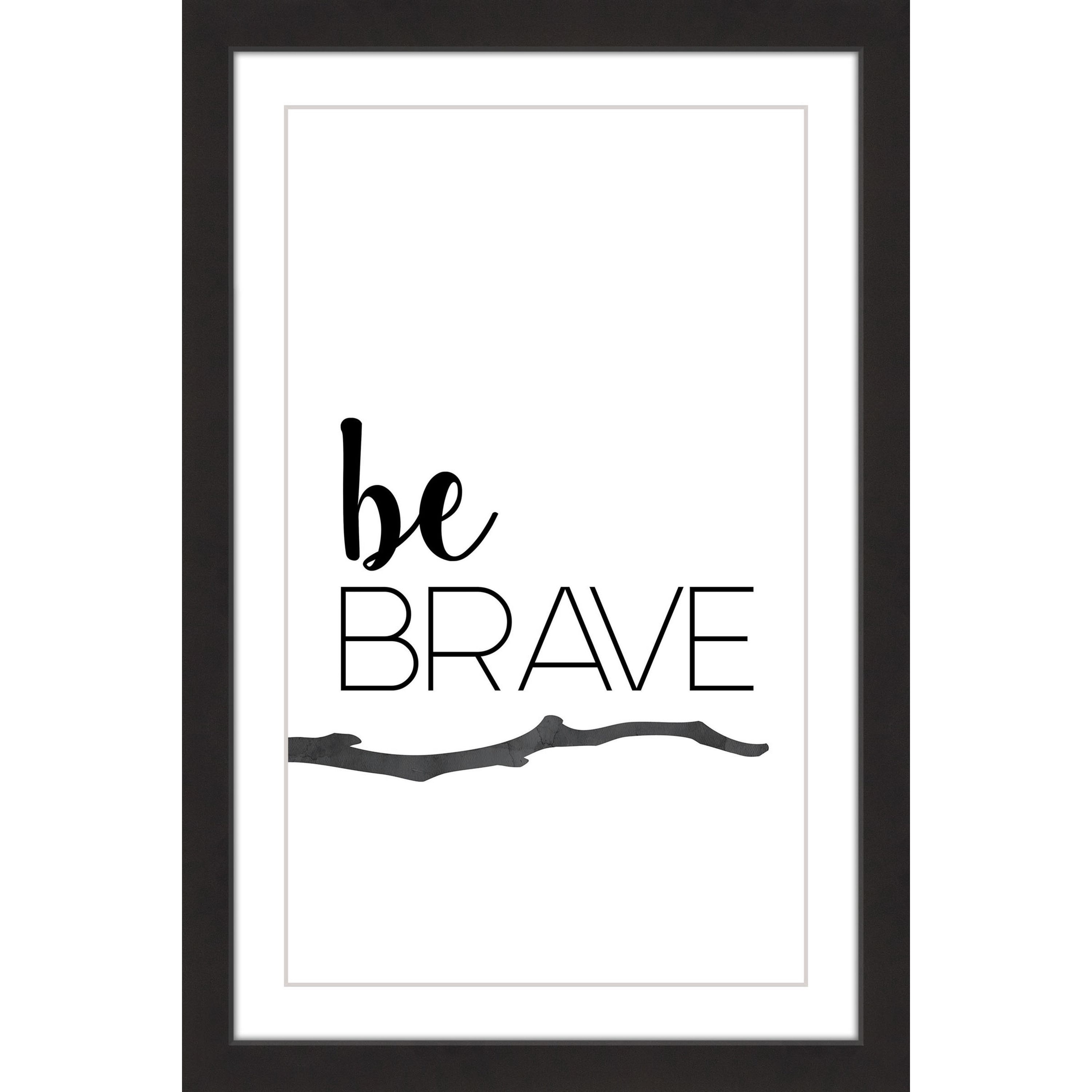 Marmont Hill "Be Brave" by Diana Alcala Framed Painting Print