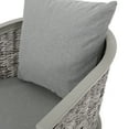 thumbnail image 3 of Caris Outdoor Boho Wicker Club Chair with Cushions, Set of 2, Multi Light Gray, Gray, 3 of 9