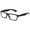 Black, variant on Unisex Clear Frames Squared Design Comfortable Stlyish for Women and Men