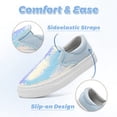 thumbnail image 4 of Kids Canvas Slip On Shoes Sparkle Sequins Canvas Sneakers Sparkly Flat Loafers Casual Walking Shoes Glitter Comfortable Tennis Shoes for Boys Girls, 4 of 6