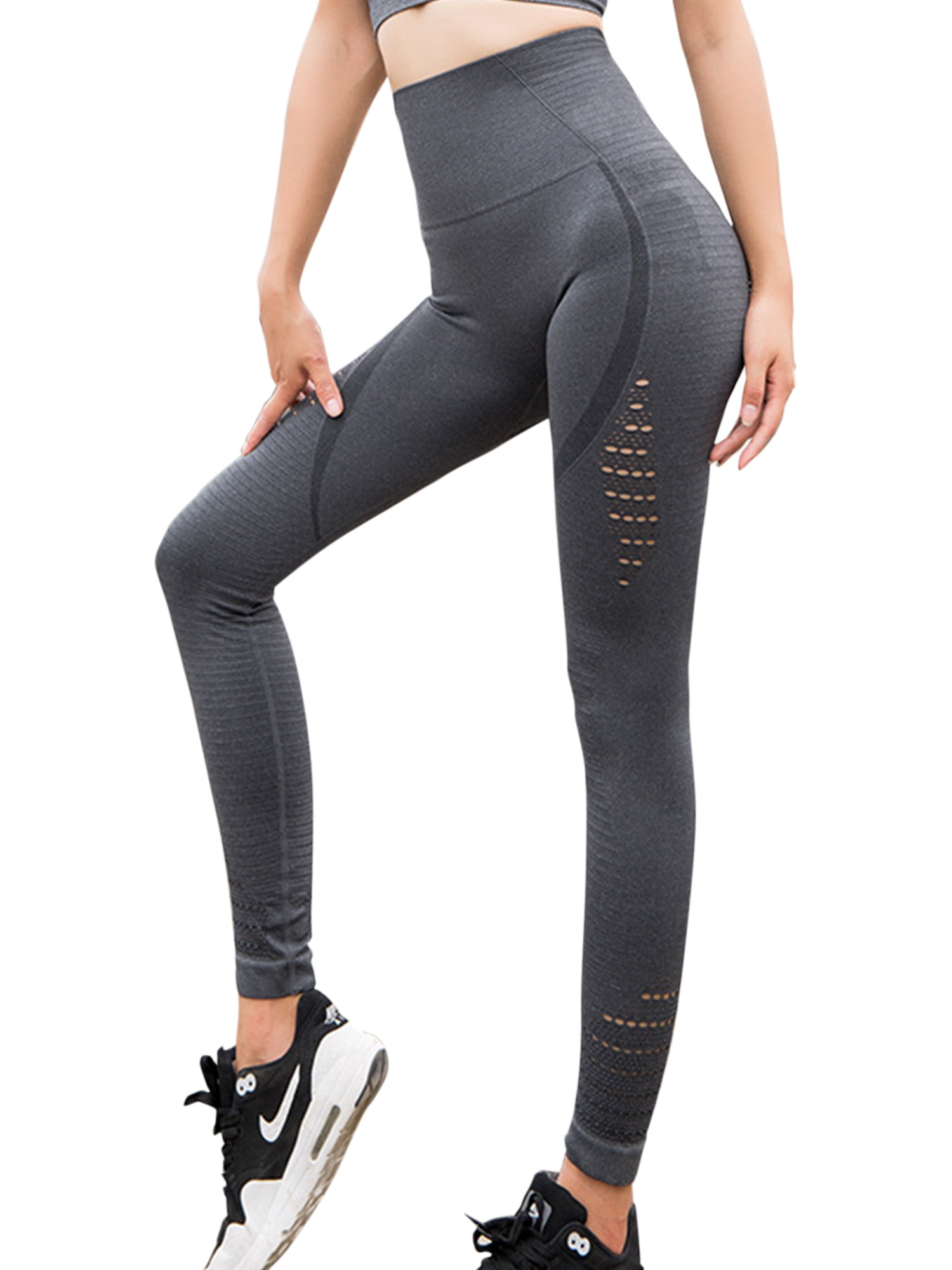 Details about  / Women Ladies Yoga Pants Gym Sports Hollow Out Fitness Leggings Trousers Bottoms