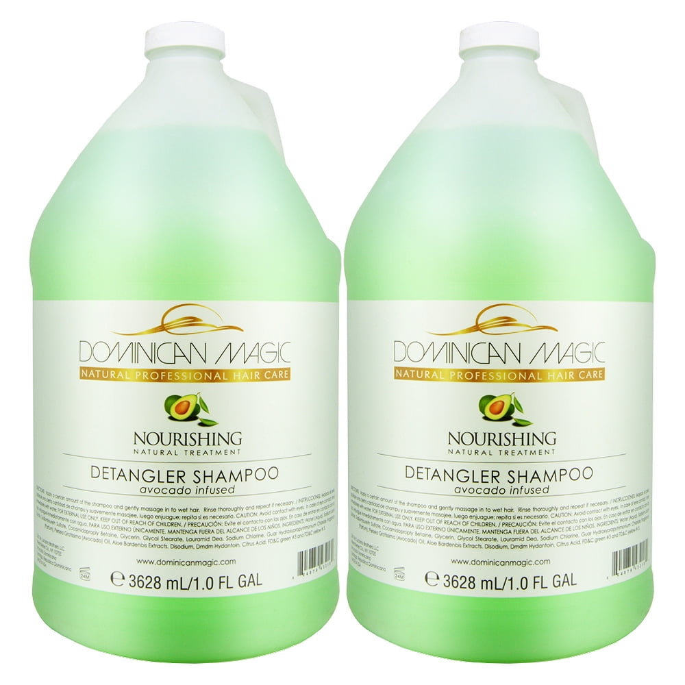 Dominican Magic Detangler Shampoo Avocado Infused, 1 gallon (Pack of 2