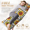 thumbnail image 4 of KLL Cute Sunflowers Pattern Long Body Pillow Cover,20x60 Body Pillow Cases,Soft Brushed Microfiber Invisible Zipper Design-Pillow core not included, 4 of 7