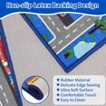 thumbnail image 4 of Kids Carpet Playmat Rug 78.7"x59" Blue, Non-Slip City Road Map Car Play Rug for Playroom Bedroom Boys, 4 of 6