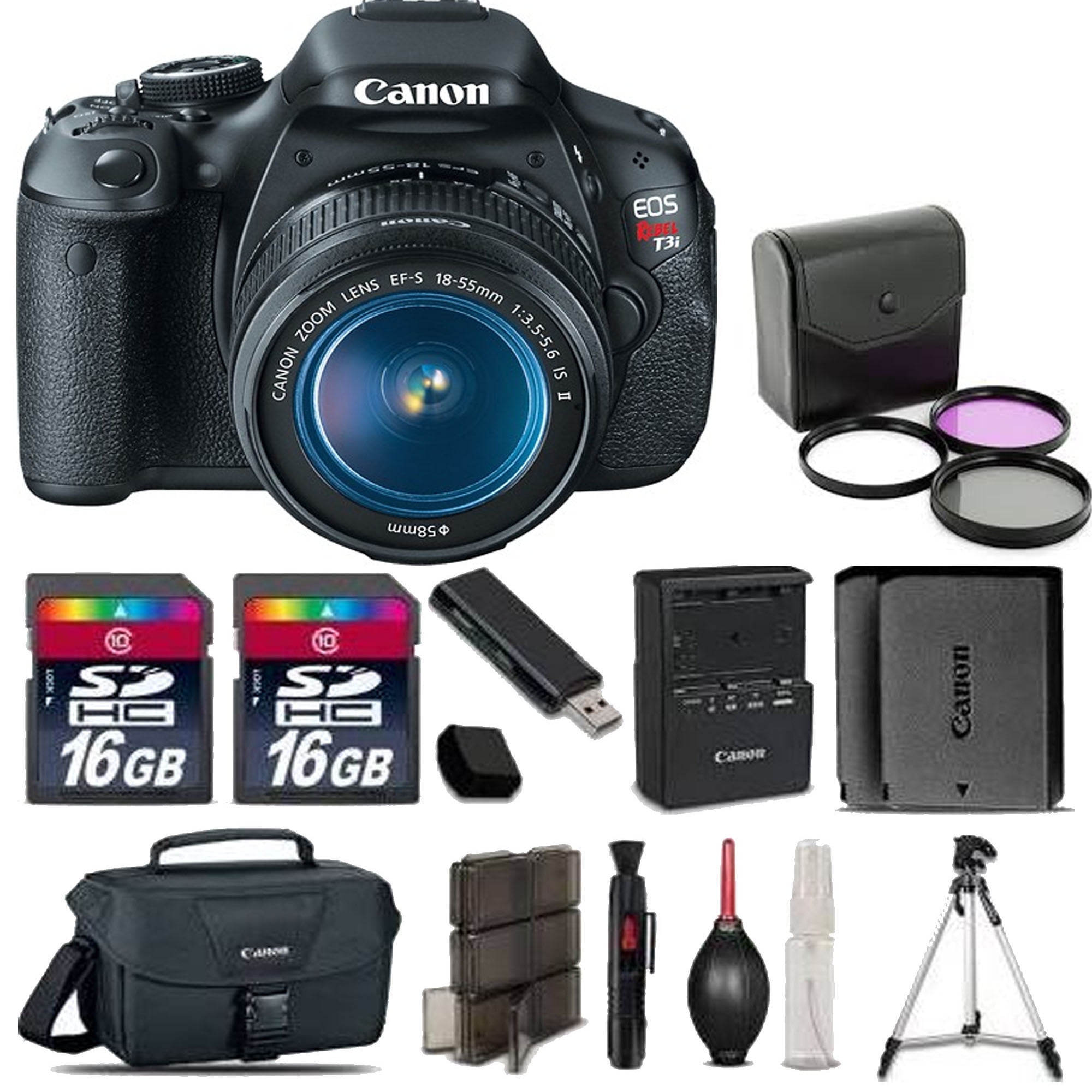 Canon Eos Rebel T3i Dslr Camera With Ef S 18 55mm Is Ii Lens Essential