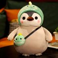 thumbnail image 4 of Muñeco de pingüino kawaii de 25 cm, muñeco de peluche de animal, linda muñeca de dibujos animados para niña, dinosaurio, 4 of 6