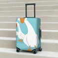 thumbnail image 4 of Salouo Three White Geese Pattern Travel Dust-proof Suitcase Cover, Softside Suitcase Protector Luggage Cover Protector for 18-32inch ,Not Included Suitcase, 4 of 8