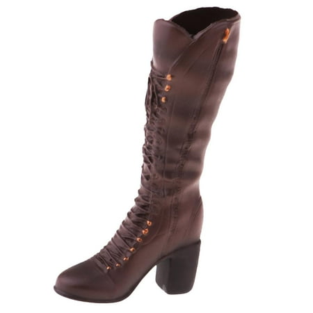 

1/6 Model Female Mid Knee-high Boot For 12 Action body Brown