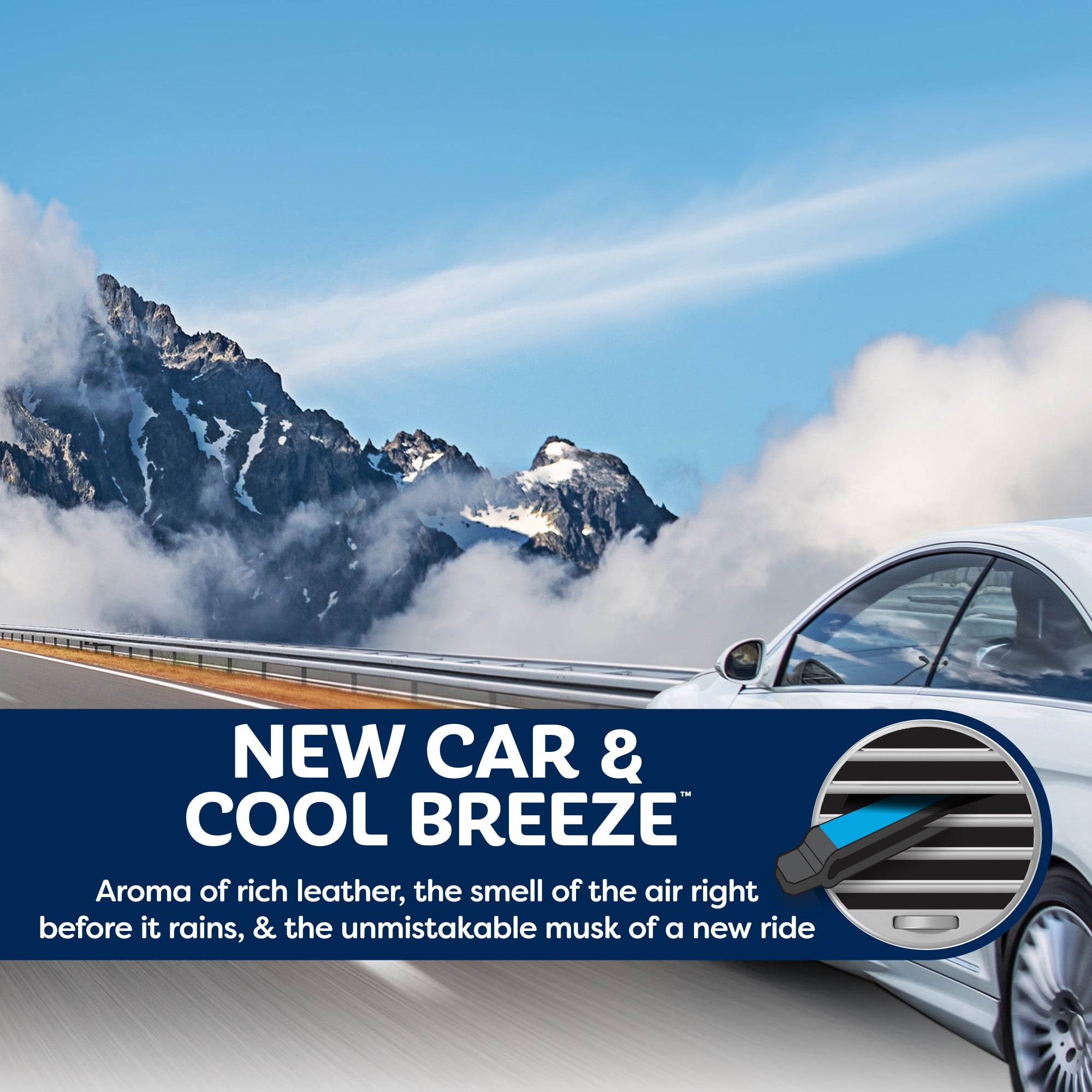 Refresh Your Car! Vent Air Freshener (New Car /Cool Breeze Scent, 6 Pack)