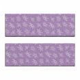 thumbnail image 2 of Floral Bench Cushion Set of 2, Pastel Purple Tones Zentangle Ornamental Flowers and Curlicue Lines, Standard Size Foam Pad and Decorative Cover, Mauve Lilac and Violet, by Ambesonne, 2 of 4
