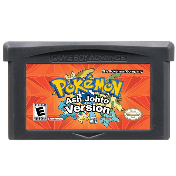 Pokemon Ash Johto Version Game Boy Advance GBA 32-bit