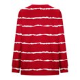 thumbnail image 4 of Annhoo Womens Striped Oversized Sweatshirt Button Front Long Sleeve Tops Ladies Fall Casual Comfy Pullovers, 4 of 5