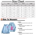 thumbnail image 4 of Womens Fall Zip Up Hoodies Breast Cancer Awareness SweatshirtsSurvivor Support Shirts Women, Drawstring, Pink Ribbon Print Long Sleeve Winter Comfy Track Jackets with Pocket Pink 3XL, 4 of 7