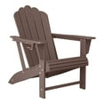 thumbnail image 6 of WestinTrends Highland Outdoor Patio HDPE Adirondack Chair With Cup Holder, Dark Brown, 6 of 17