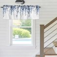 thumbnail image 5 of Spring Window Valance for Kitchen, Watercolor Dark Blue Eucalyptus Leaves Botanical Plant Rod Pocket Short Curtain for Small Windows, Light Filtering Decorative Valance, 42 x 18 Inch, 1 Panel, 5 of 9