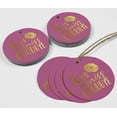 thumbnail image 4 of Inkdotpot Real Gold Foil Kiss The Miss Goodbye Bridal Shower Tags Favor Hang Paper Tags 100 Pieces, 4 of 6