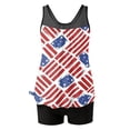 thumbnail image 5 of 4th Of July Two Piece Tankini Swimsuit for Women 2026 Tummy Control Full Coverage Bathing Suits, 5 of 7
