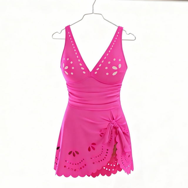 HongQid Robe de Bain une Pièce pour Femmes, Maillot de Bain Gainant, Robes de Bain Rehausseur